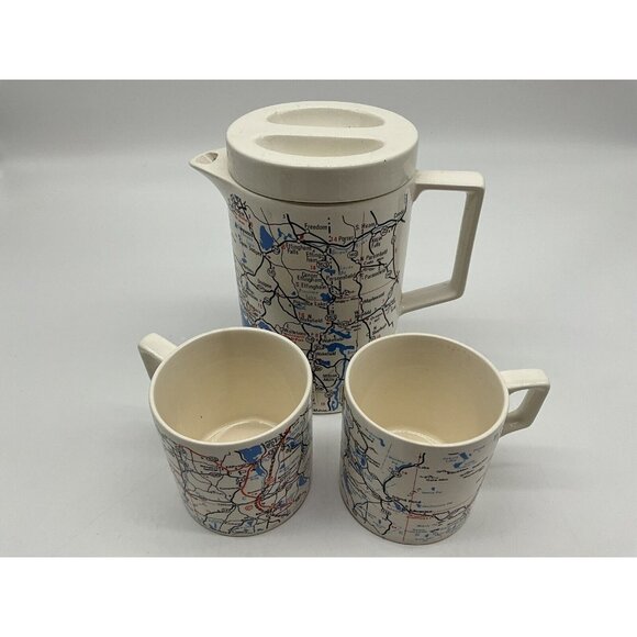 Turnpike 5 Pc Electric Hot Drink Set MCM Collectible From National Silver Co. - Picture 9 of 16